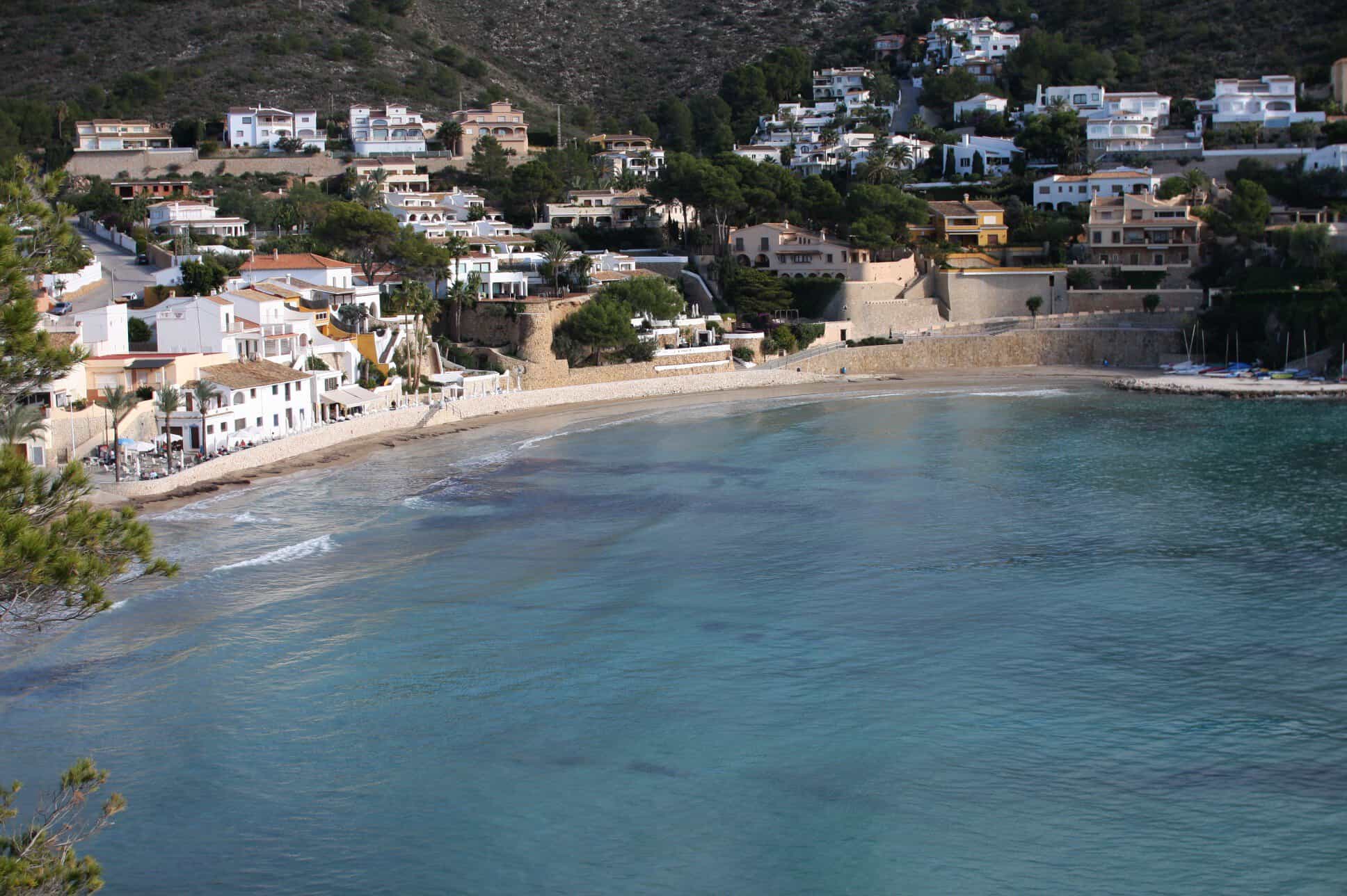 Uitzicht over de baai van Moraira